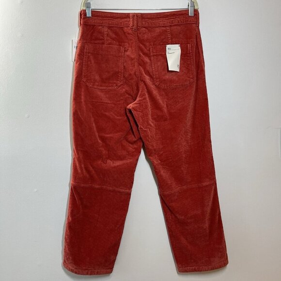 Pilcro Anthropologie NWT The Wanderer Relaxed-Leg Corduroy Pants in‎ Red - Picture 7 of 10